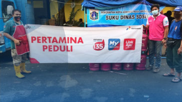 Pertamina Salurkan Bright Gas Untuk Pengungsi Banjir