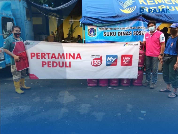 Pertamina Salurkan Bright Gas Untuk Pengungsi Banjir