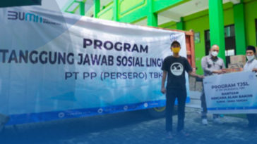 PTPP Tanggap Beri Bantuan untuk Korban Banjir