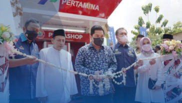 Badan Usaha Milik Negara Erick Thohir Resmikan Pertamina shop di Pesantren
