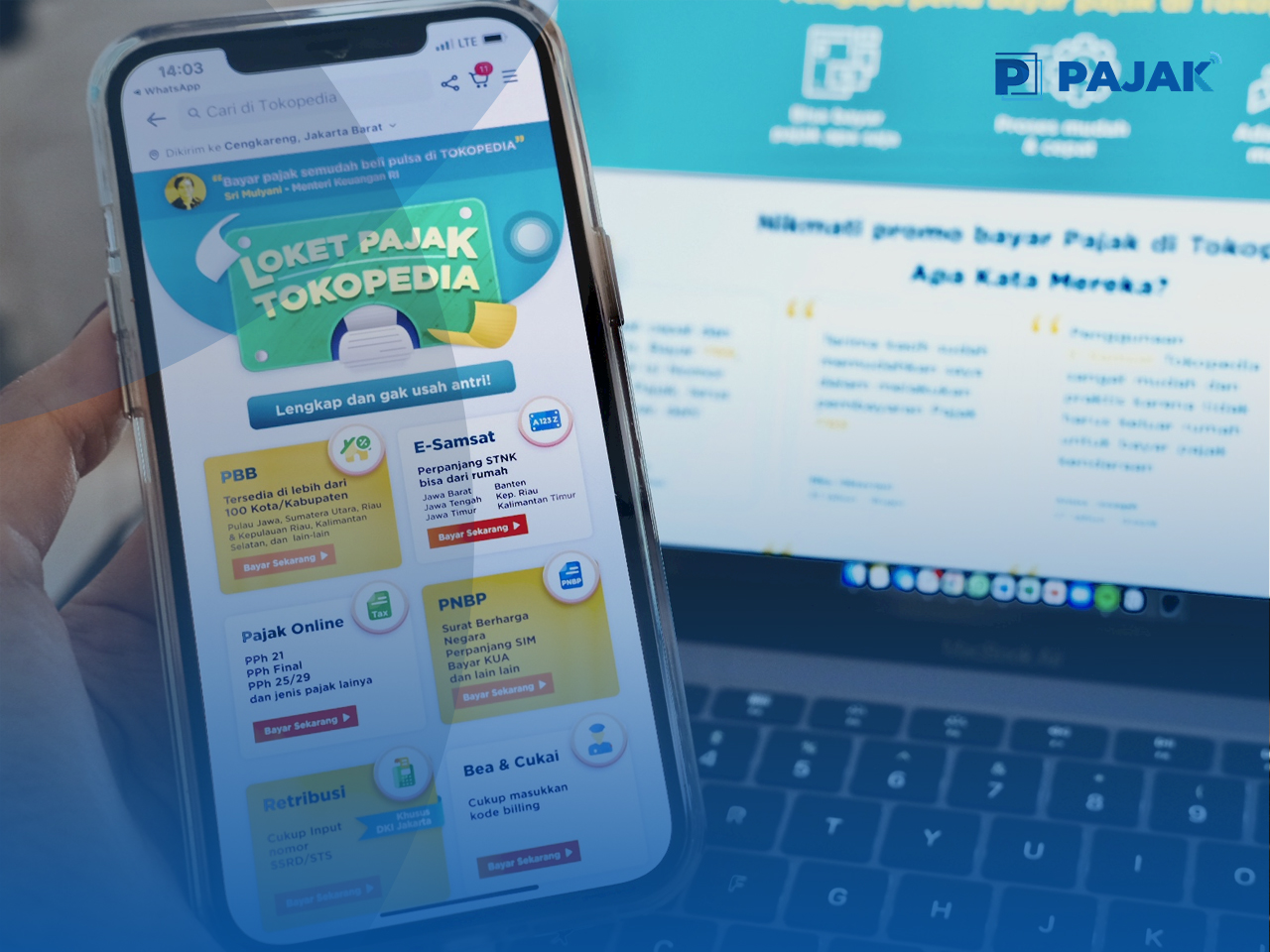 Pembayaran Pajak via Tokopedia Naik Tiga Kali Lipat