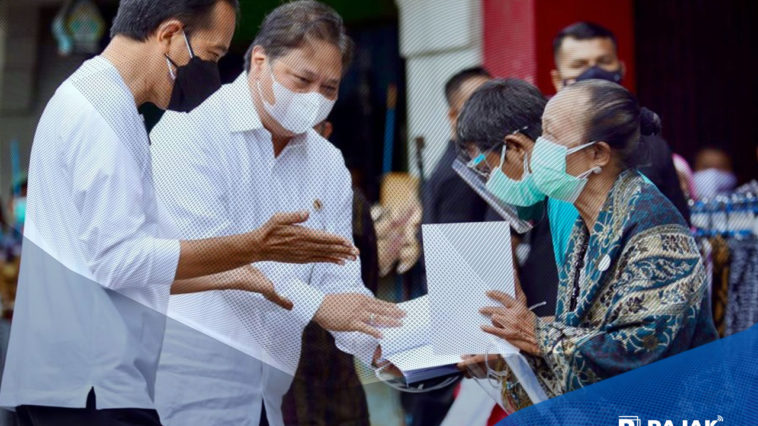Jokowi Resmikan-Salurkan Bantuan Tunai untuk Pedagang