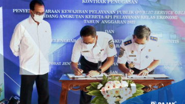 KAI-Kemenhub Tandatangani Kontrak PSO dan Perintis