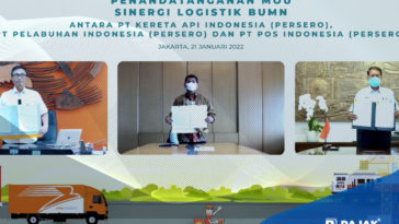 Tiga BUMN Sepakat Lakukan Kerja Sama Layanan Logistik