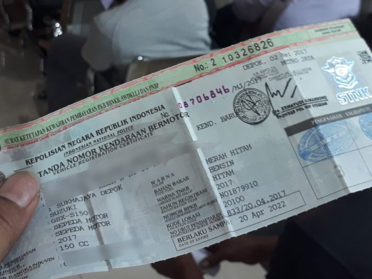 Tiga Langkah Blokir STNK