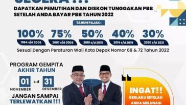 Manfaatkan Program Pengurangan PBB Kota Depok