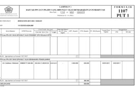 Formulir SPT 1107