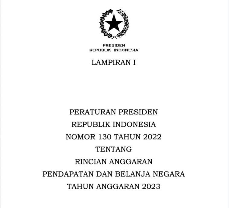 Rincian Penerimaan Pajak 2023