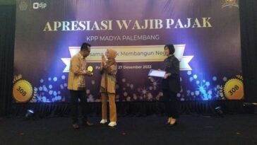 KPP Madya Palembang Apresiasi 25 WP Badan