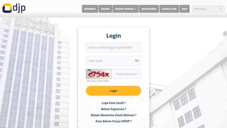 Pemutakhiran Data Pajak