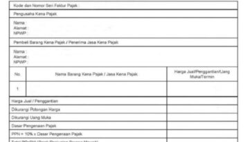 Mekanisme Penggunaan Kode Faktur Pajak 030
