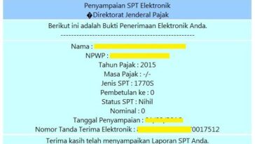 Bukti Penerimaan Elektronik