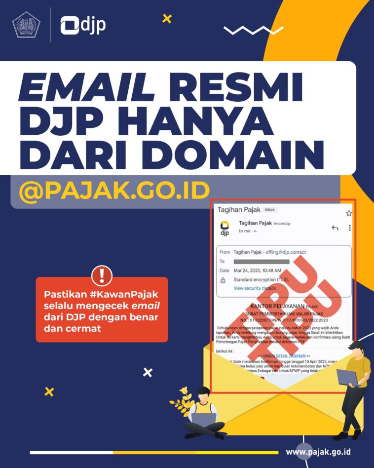 Waspadai “Email” Palsu Surat Penagihan Pajak