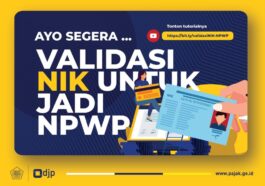 NIK Tervalidasi sebagai NPWP