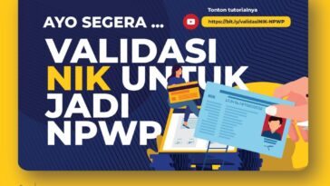 NIK Tervalidasi sebagai NPWP