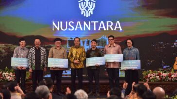 jokowi luncurkan logo ikn nusantara