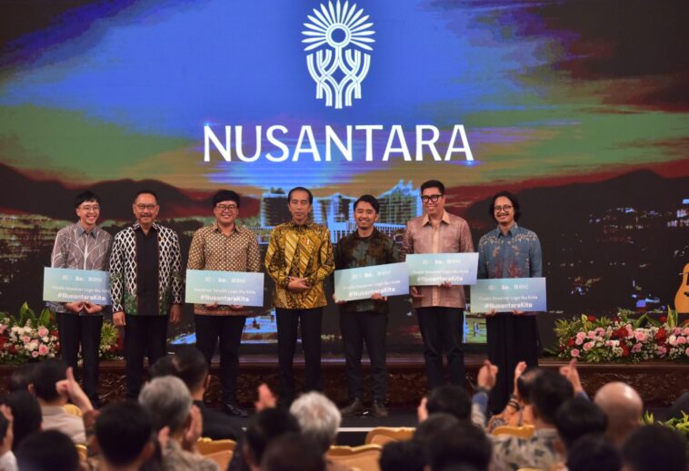 jokowi luncurkan logo ikn nusantara