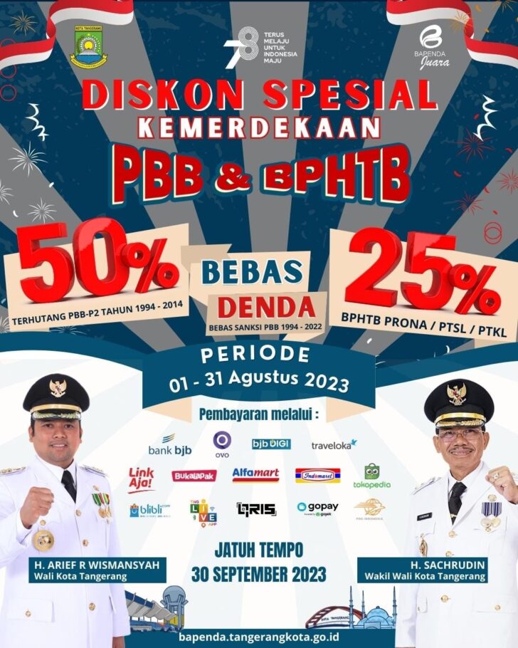 Pemkot Tangerang Beri Insentif PBB dan BPHTB Hingga 50 Persen - PAJAK.COM