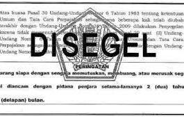 Ketentuan Penyegelan dalam Proses Pemeriksaan Pajak