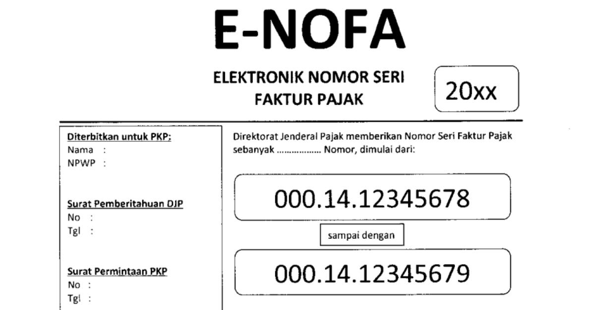 Cara Mendapatkan Nomor Seri Faktur Pajak