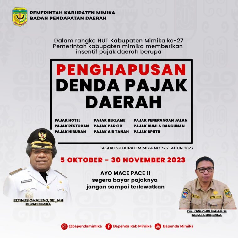 Denda Pajak Daerah Hingga November
