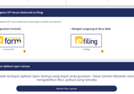 SPT Tahunan dengan e-Filing dan e-Form