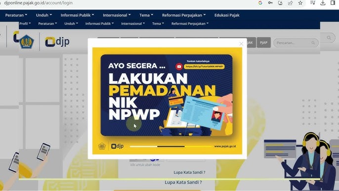 Pemadanan NIK – NPWP