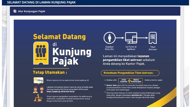 Cara Gunakan Kunjung Pajak