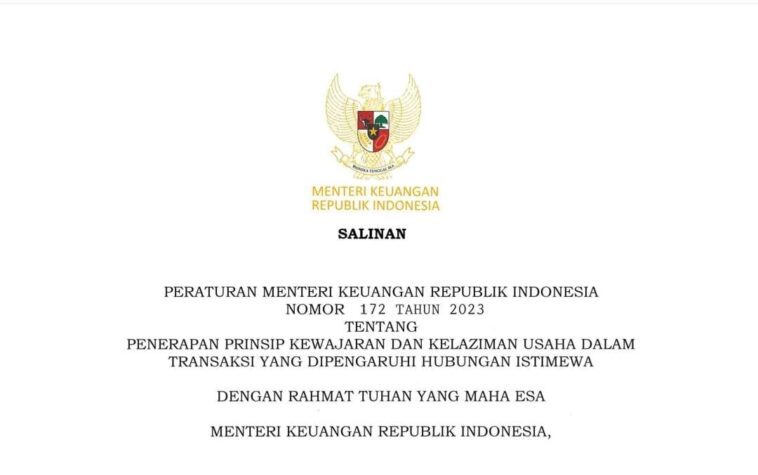 Penerapan Prinsip Kewajaran dan Kelaziman Usaha
