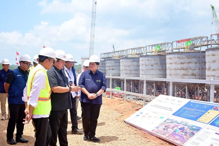 Jokowi Tinjau Smelter Grade Alumina Refinery