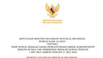 Tarif Bunga Sanksi Administratif Pajak