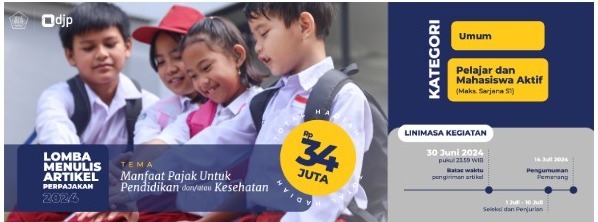 DJP Gelar Lomba Menulis Artikel Perpajakan