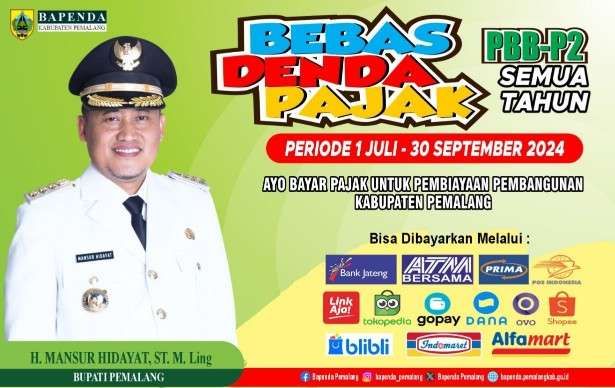 Pemalang Bebaskan Denda Keterlambatan Pembayaran PBB