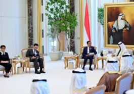 Jokowi dengan Presiden Persatuan Emirat Arab 