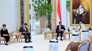 Jokowi dengan Presiden Persatuan Emirat Arab 