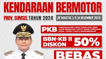 Pemutihan Pajak Kendaraan Sumsel