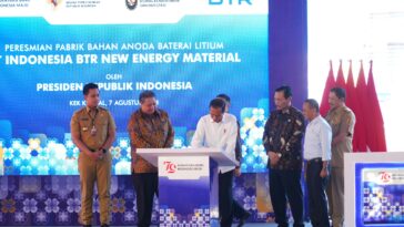 Jokowi Resmikan Pabrik Milik BTR di KEK Kendal