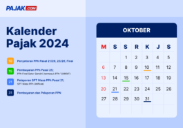 Kalender Pajak bulan Oktober 2024