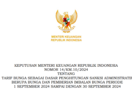 Tarif Bunga Sanksi Administratif Pajak