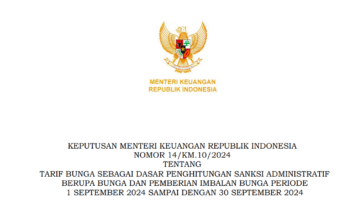 Tarif Bunga Sanksi Administratif Pajak