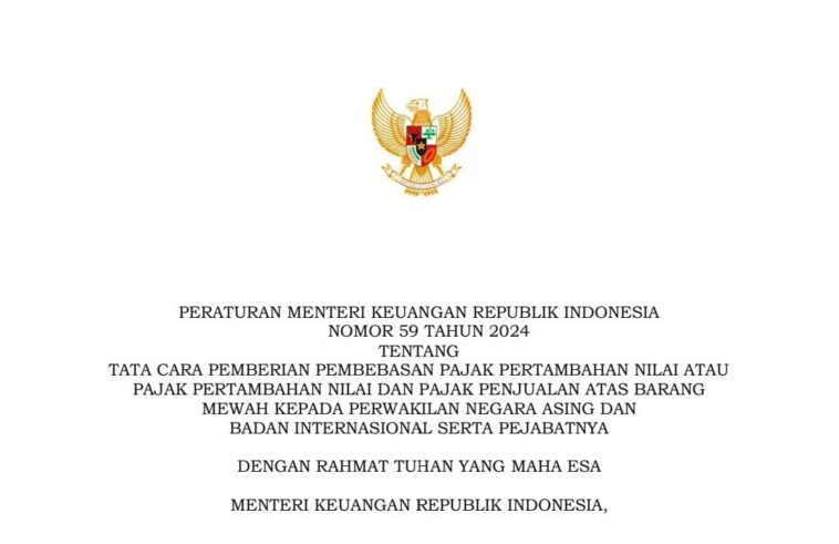 Rincikan Prosedur Pembebasan PPN - PPnBM Perwakilan Negara Asing