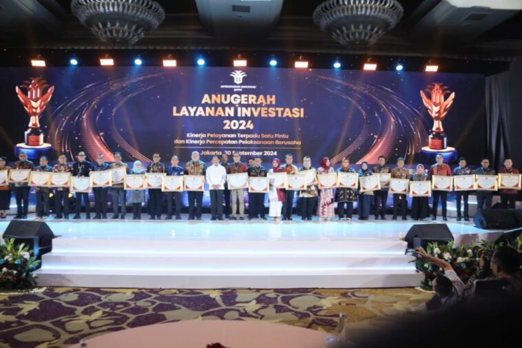 15 K/L dan Pemda Raih Anugerah Layanan Investasi 2024