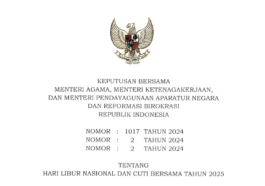 Hari Libur Nasional dan Cuti Bersama 2025