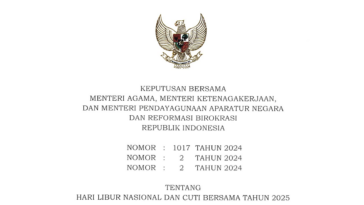 Hari Libur Nasional dan Cuti Bersama 2025