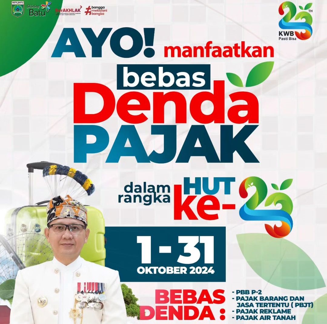 Pembebasan Denda Pajak Daerah Kota Batu