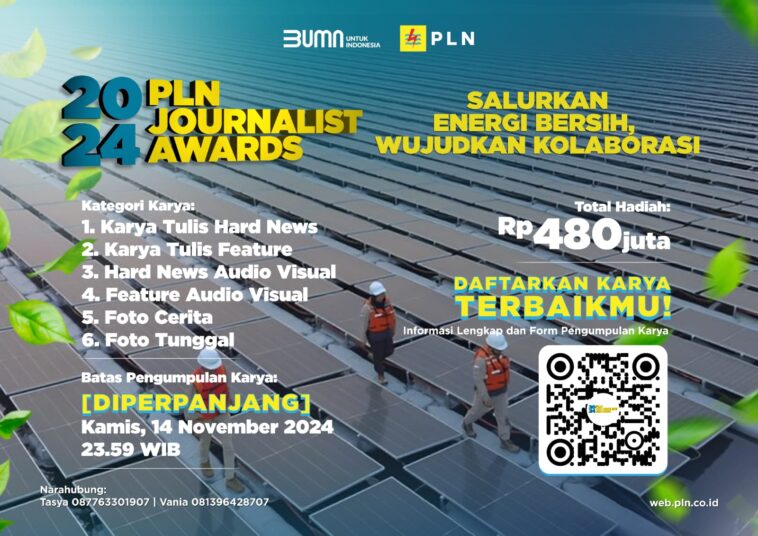 Pendaftaran PLN Journalist Award 2024