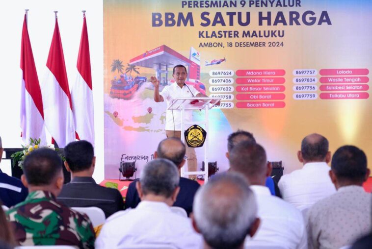 Menteri ESDM Bahlil Resmikan 31 Penyalur BBM