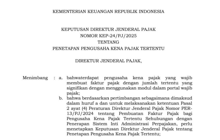 e-Faktur PKP yang Buat Faktur Pajak Minimal 10 Ribu