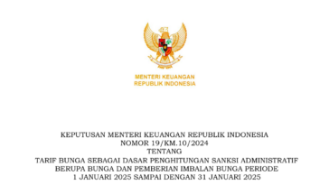 Tarif Bunga Sanksi Administratif Pajak
