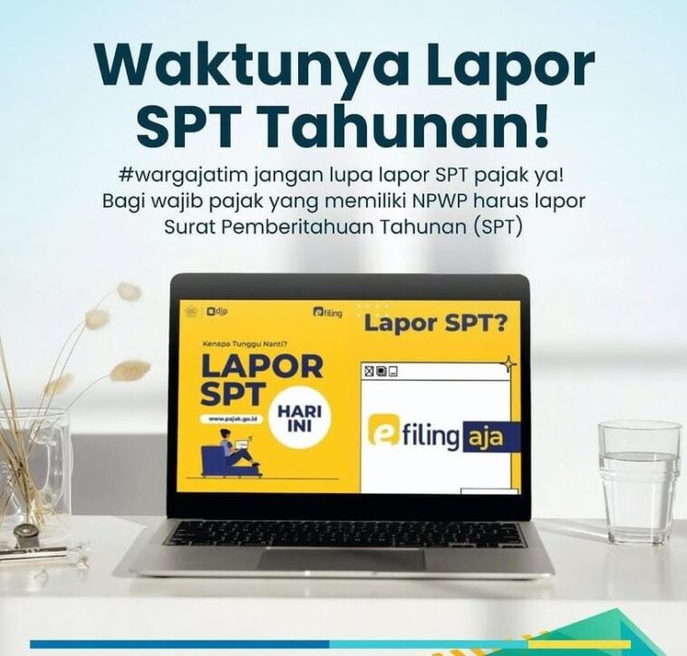 Pemprov Jatim Lapor SPT